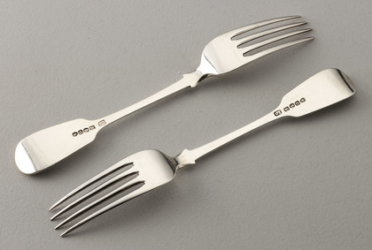 Cape Silver Table Forks (Pair) - Lawrence Twentyman